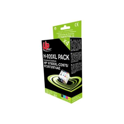 Lama France - zwart, kleur (cyaan, magenta, zwart) - gereviseerd - inktcartridge (alternatief voor: HP 920XL, HP CD975, HP CD972, HP CD973, HP CD974)