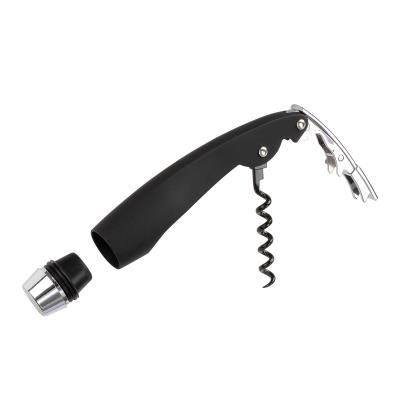 Sommelier 4en1 en ABS (Tire-bouchon/Décapsuleur/Lampe coupe-capsule/Bouchon stoppeur)
