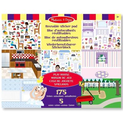 Autocollants 175 Stickers repositionnables thème La Maison Enfants 3 ans +