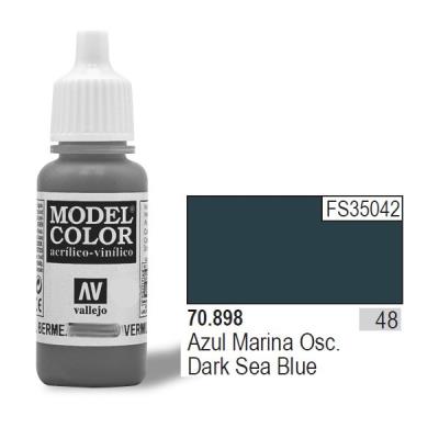 Vallejo acrylic model color - dark sea blue - val898 vall-70898