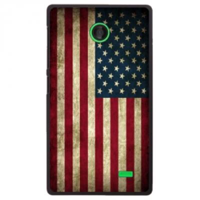 Coque rigide pour Nokia X avec impression Motifs drapeau USA vintage