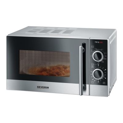 SEVERIN MW 7874 - magnetron met grill - vrijstaand - opgeruwd roestvrij staal