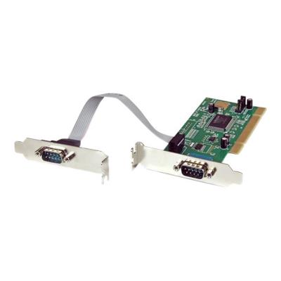 StarTech.com 2-poort PCI Low Profile RS232 Seriële Adapter-kaart met 16550 UART - seriële adapter