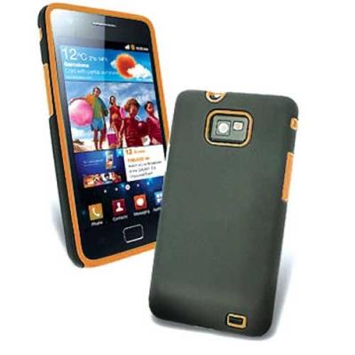 Coque Nzup Melting Orange Noir pour Samsung Galaxy S2