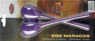 STAGG 2PC EGG MARACAS L/25g/VIOLET