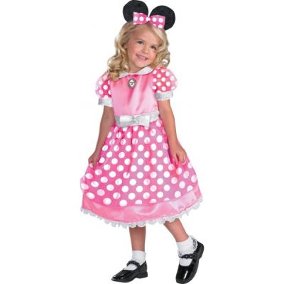 Costume de Minnie Mouse Clubhouse rose haut de gamme pour fille - 1-2 ans