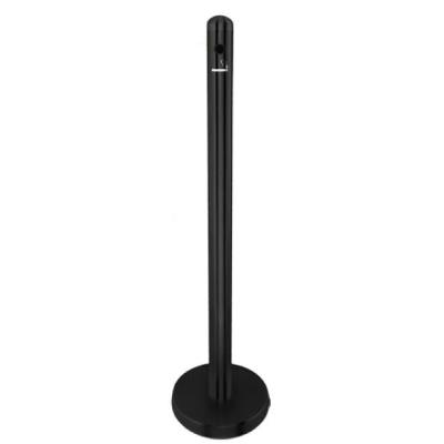 Cendrier sur pied noir 1m avec socle