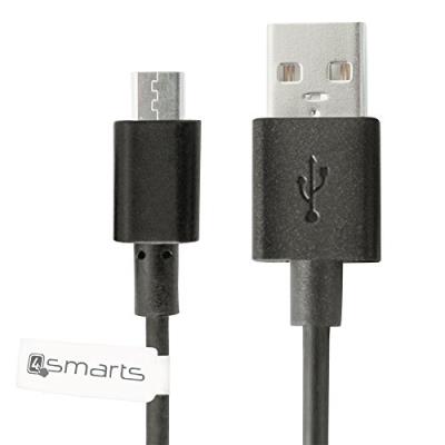 4smarts basiccord micro-usb cable data 1m noir bulk 468461