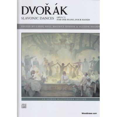 Partitions classique ALFRED PUBLISHING DVORAK A. - SLAVONIC DANCES OP. 72 - PIANO 4 MAINS Piano