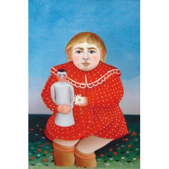 L'enfant à la poupée de Henri Rousseau - Reproduction tableau