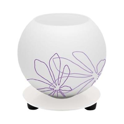 BRILLIANT 0194778 LAMPE À POSER D'AMBIANCE POP IMPRIMÉ FLORAL 40 W E14 VIOLET