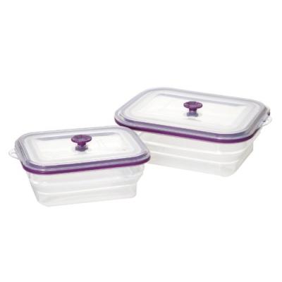 IDELICE CO252788A LOT DE 2 BOÎTES DE CONSERVATION VIOLET 800/1500 ML