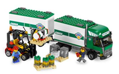 7733 Le Camion Et Son Chariot Élévateur, Lego City