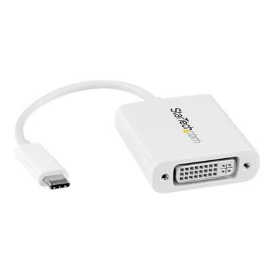 StarTech.com USB-C naar DVI adapterkabel - USB Type-C naar DVI kabel - 2560x1600 externe video-adapter - wit
