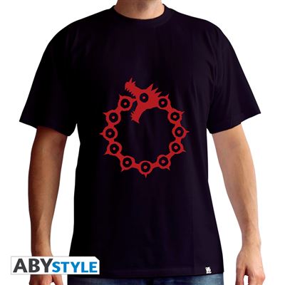 THE SEVEN DEADLY SINS - Tshirt Emblèmes homme black M