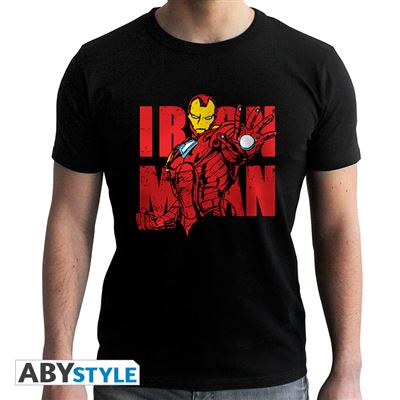 MARVEL - Tshirt Iron Man Graphic homme black XL