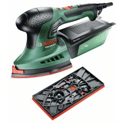 Bosch Ponceuse Multifonction Psm 200 Aes avec Surfaces De Ponçage Interchangeables et Système Micro Filtre 06033B6000