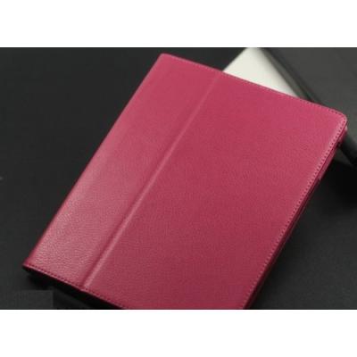 Elégante ultra slim Pochette/etui/housse de protection simili cuir rouge +support pour iPad3/iPad2