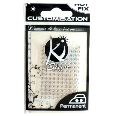 Strass thermocollant tissu Ø 6mm - Cristal - 35 pièces - Ki-Sign