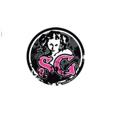 sticker suicide girl rond 7,5cm autocollant club rare usa