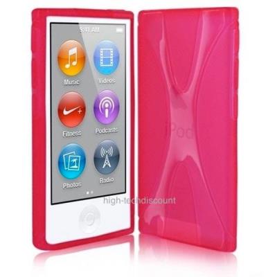 Housse etui coque silicone gel X ROSE pour Apple iPod Nano 7 7G + film ecran