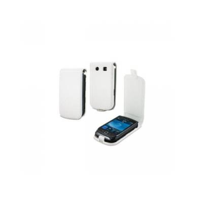 Blackberry 9800 Torch > Housse clapet blanche et screen _ bb 9800/9810 torch