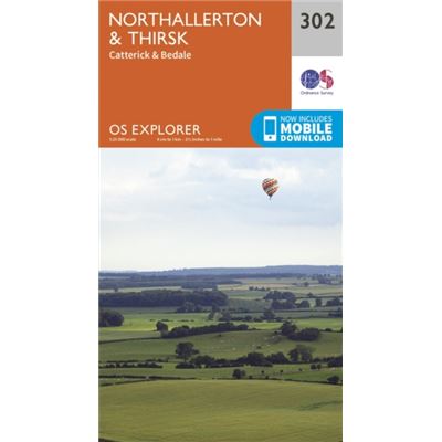 Os Explorer Map (302) Northallerton And Thirsk - Catterick And Bedale (Map)