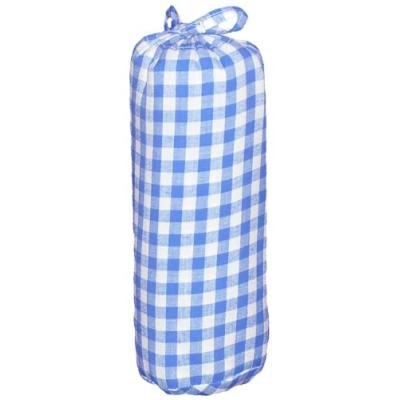 taftan - drap housse gros carreaux bleu clair (70 x 140 cm) - bleu clair