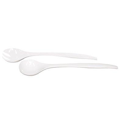 Zak designs - Couverts à salade - Pop : Blanc/Blanc