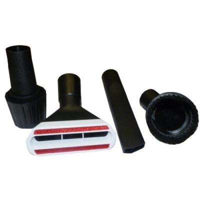 MISTER VAC - A349 - SET DE BROSSES AVEC ADAPTATEUR UNIVERSEL 30-39 MM POUR ASPIRATEURS À EMBOUTS RONDS SUR TUYAU OU MANCHE