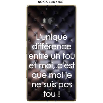 Coque Nokia Lumia 930 design Cuir rembouré - Fou