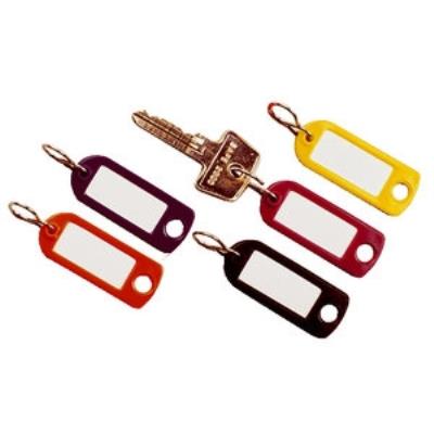 Durable 195700 lot de 6 porte-clés key clip en plastique 70 x 25 mm (différents coloris)