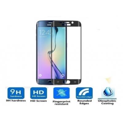 Film vitre de protection SAMSUNG GALAXY S7 EDGE NOIR écran en verre trempé haute transparence et ultra résistant (incassable, inrayable 9H) et Ultra Slim