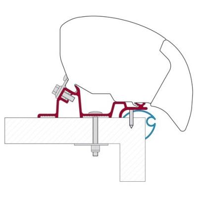 Fiamma kit adaptateur campingbedarf f65 pour caravane 37298 standard