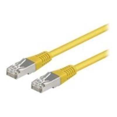 wentronic - Câble réseau - RJ-45 (M) pour RJ-45 (M) - 50 cm - FTP - CAT 5e - jaune