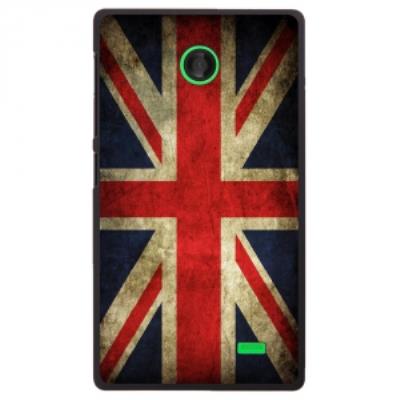 Coque rigide pour Nokia X avec impression Motifs drapeau UK vintage
