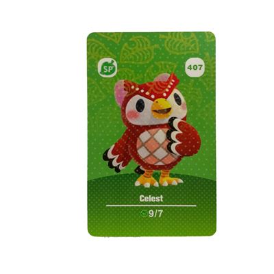 Amiibo Standard Carte pour Animal Crossing Séries 5 HAOBUY pour Nintendo Switch - NO.407 (8.6*5.5cm)