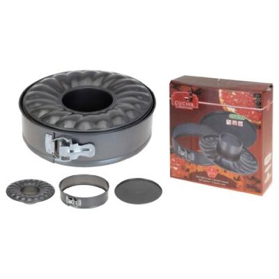 bbtradesales lot de 3 moules couronne avec fixations 26,5 cm