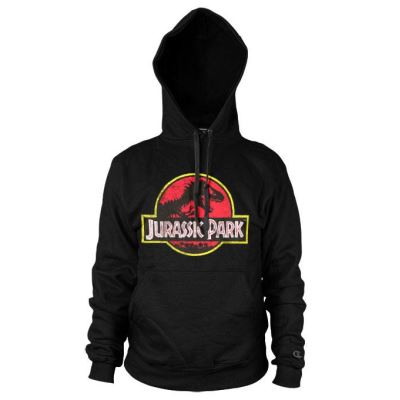 JURASSIC PARK - Distressed Logo Hoodies (XL)