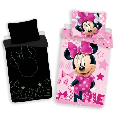 Minnie Disney - Parure de Lit - Housse de couette Phosphorescente
