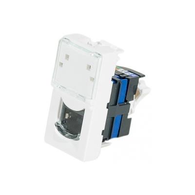 Mosaic 22,5x45 1 rj45 cat6 ftp legrand