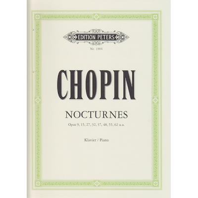 Partitions classique EDITION PETERS CHOPIN - NOCTURNES Piano