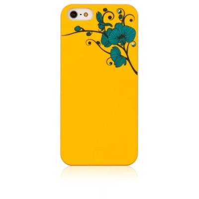 Bling my thing ai5-od-yl-blz coque avec strass swarovski pour apple iphone 5 motif orchidées jaune