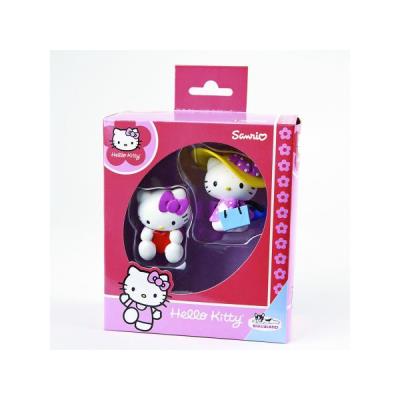 Figurine Hello Kitty - Coffret cadeau : Hello Kitty shopping et valentine