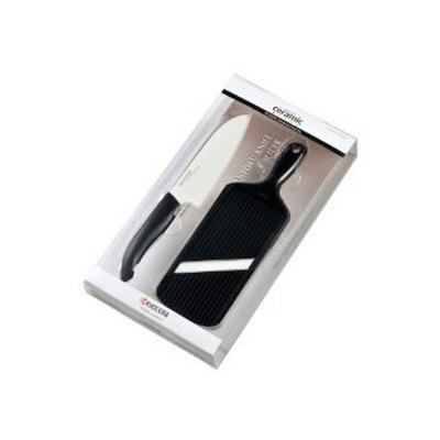 Coffret céramique noir : couteau + mandoline, Kyocera