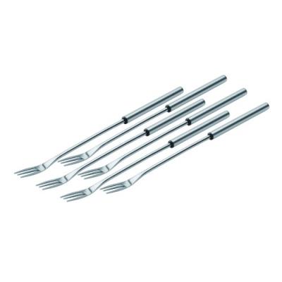 Kuhn rikon 32040 lot de 6 fourchettes de fondue au fromage acier inoxydable 26,5 x 1,5 x 1,5 cm