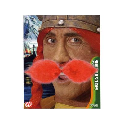 Moustaches gaulois rousses auto adhesif