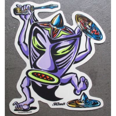 sticker tiki mécano enjoliveur et tournevis autocollant