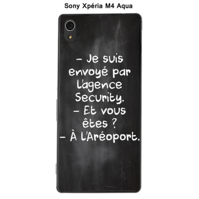 Coque Sony Xpéria M4 Aqua - Citation tableau-28
