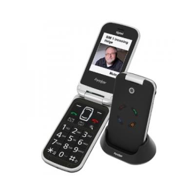 Tiptel Ergophone 6120 - Téléphone mobile - double SIM - microSDHC slot - GSM - 240 x 320 pixels - 2 MP - noir